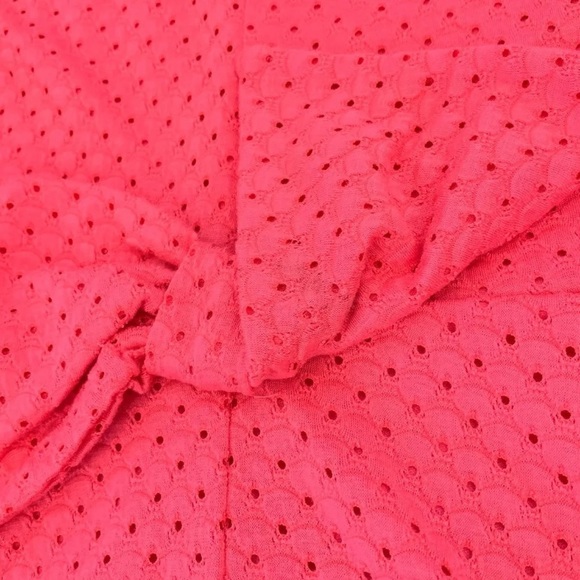 New Eyelet Bright Coral Dress - Picture 11 of 11